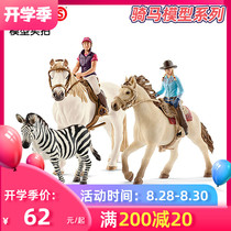  Germany schleich animal model Shire Equestrian Club rider horse racing simulation decoration toy