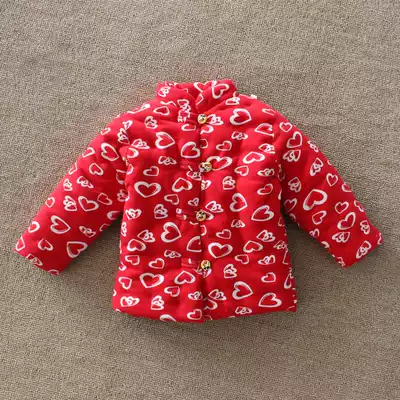 Winter baby handmade cotton padded jacket for children in winter