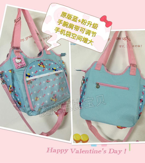 Nhỏ tươi bow print vai xách tay Messenger đa chức năng Xác Ướp túi bà mẹ và trẻ em ra khỏi túi mẹ vừa túi túi mẹ và bé siêu rẻ