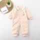 Trẻ sơ sinh trẻ nhỏ mùa thu và mùa đông bông mỏng mở tập tin jumpsuit bé romper phù hợp với áo choàng trang phục jumpsuit jumpsuit trẻ em thu đông