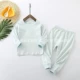 Bộ đồ lót trẻ em Cotton mùa xuân và mùa thu Đồ lót trẻ em Đồ lót khóa Quần cotton mùa thu đồ bộ trẻ em