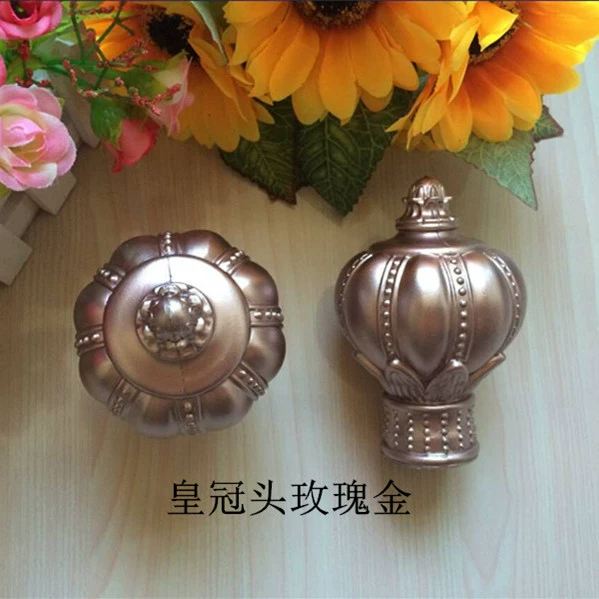 Màn cửa mới thổi màn đầu phụ kiện que La Mã que trang trí Rome thanh niêm phong cắm đầu các phụ kiện trang trí đầu - Phụ kiện rèm cửa khung rèm inox