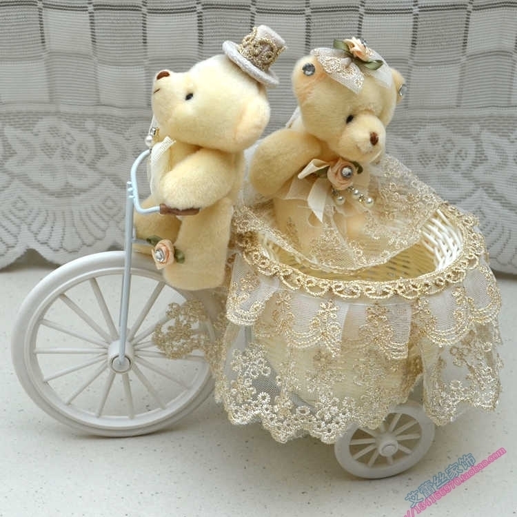 Field Garden Cloth Art Lace Small Bike Gift Mobile Phone Remote Control Debris containing basket Desktop containing pen holder
