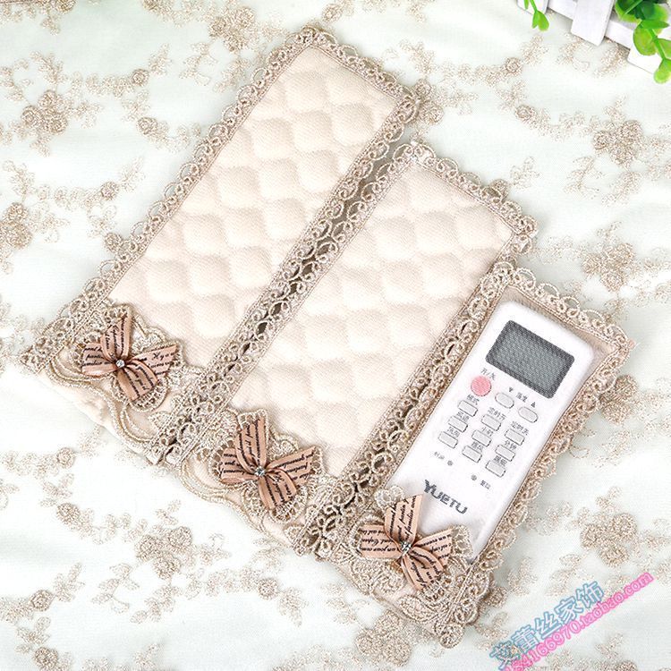 Remote control cover upscale lace Spurs transparent lace TV Air Conditioning Top Box Remote Control Hood Dust Cover-Taobao