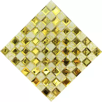 Home colorful rubber-backed mosaic tile compact seamless dressing room self-adhesive TV background wall