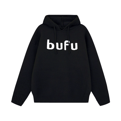 Толстовка с капюшоном, демисезонный свитер, термобелье для влюбленных, ретро трикотажная вязаная шапка, этнический стиль, оверсайз, в американском стиле