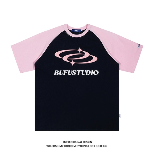 Ретро базовая летняя футболка с коротким рукавом для влюбленных, в американском стиле, оверсайз