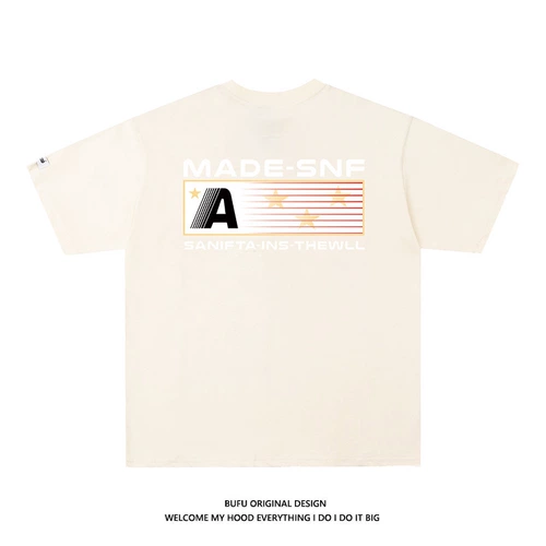 Летняя футболка с коротким рукавом для влюбленных, этнический стиль, в американском стиле, оверсайз