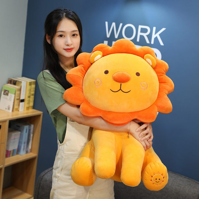 Sun Flower Lion Doll Doll Rag Doll Cartoon Plush Toy Girl Pillow ຕຽງນອນຂະຫນາດນ້ອຍ Rag Doll Girl