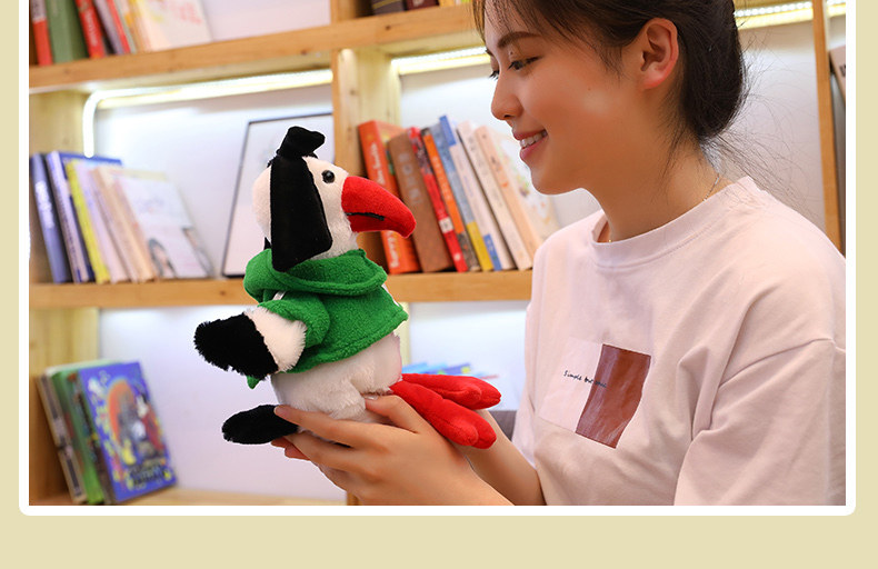 Red Repeating Chicken Plush Toy Image 7