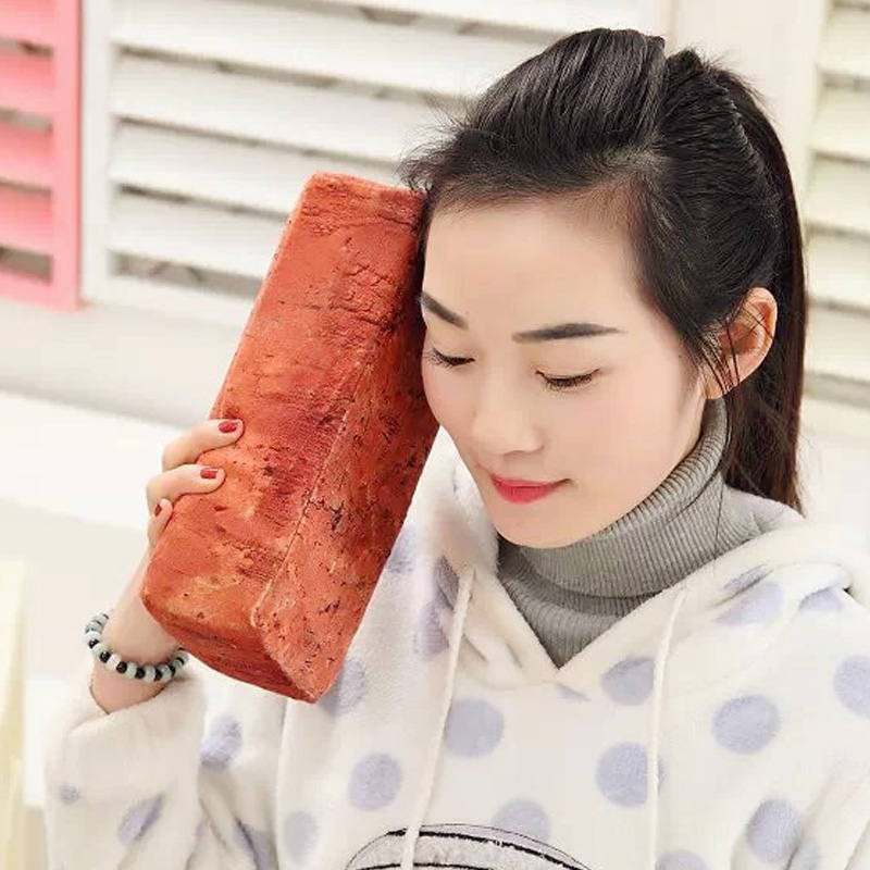 Creative shake-up toy emulated brickhead brick-and-mortar Pillow Plush Toy Doll Funny Paparazzi to blame girl