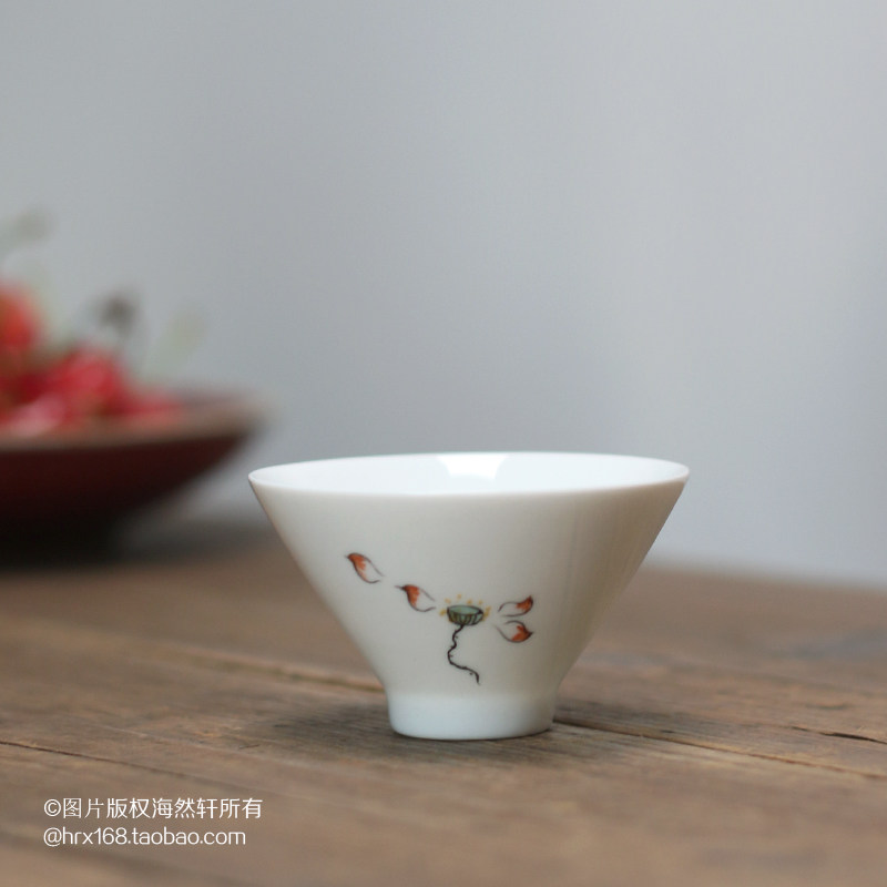 Ultra-small Chaozhou Handpainted Gongfu Tea Cup Tea Tea Tea Cup Olong Tea Cup Personality single-fir tea cup Tea Tea Cup