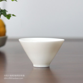 Chaozhou ceramic kung fu tea set mutton fat jade solid color