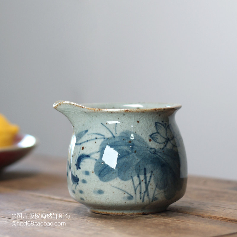 Retro ancient pottery glazed fine Tao Gong Road Cup Day-style coarse pottery Tea Instrumental ceramic Gongfu Tea with big number no Gongcup