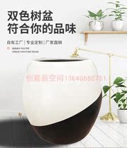 GRP Resin Flower Bowl Brief About Round Large Flower Altar Mall Square Florator Outdoor Garden Forest Landscape Combined Flower Pots