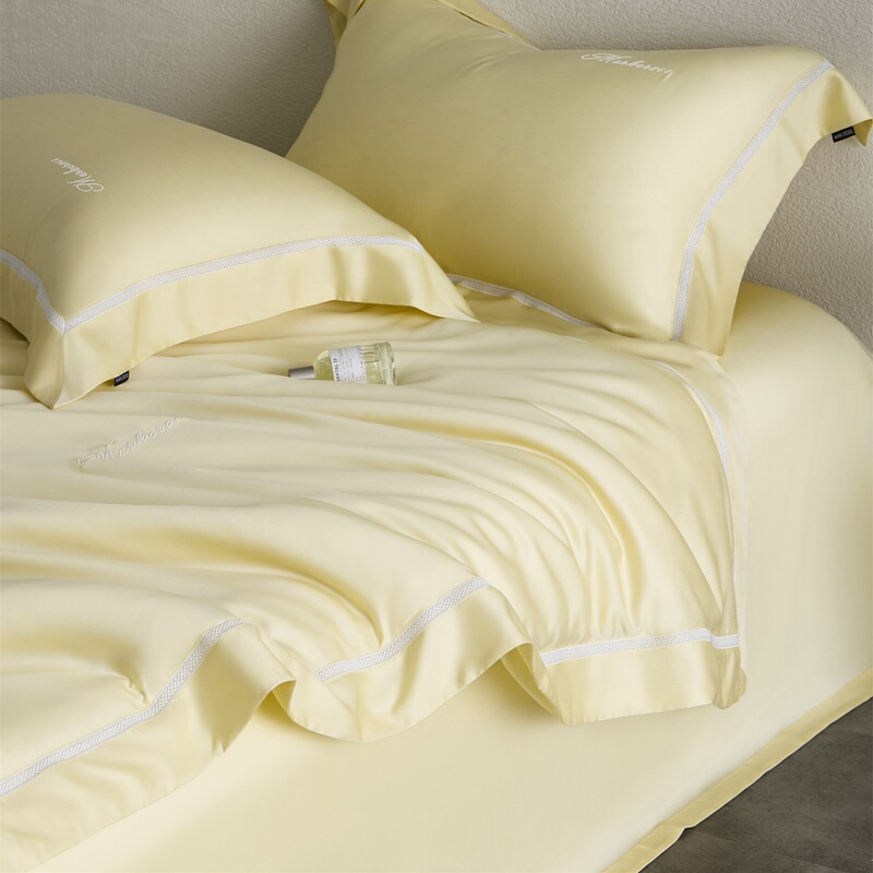 Markcross [Floating Light Like a Dream] Ice Burke 100-Count Ultra-Fine Denier Tencel Four-Piece Set Lyocell