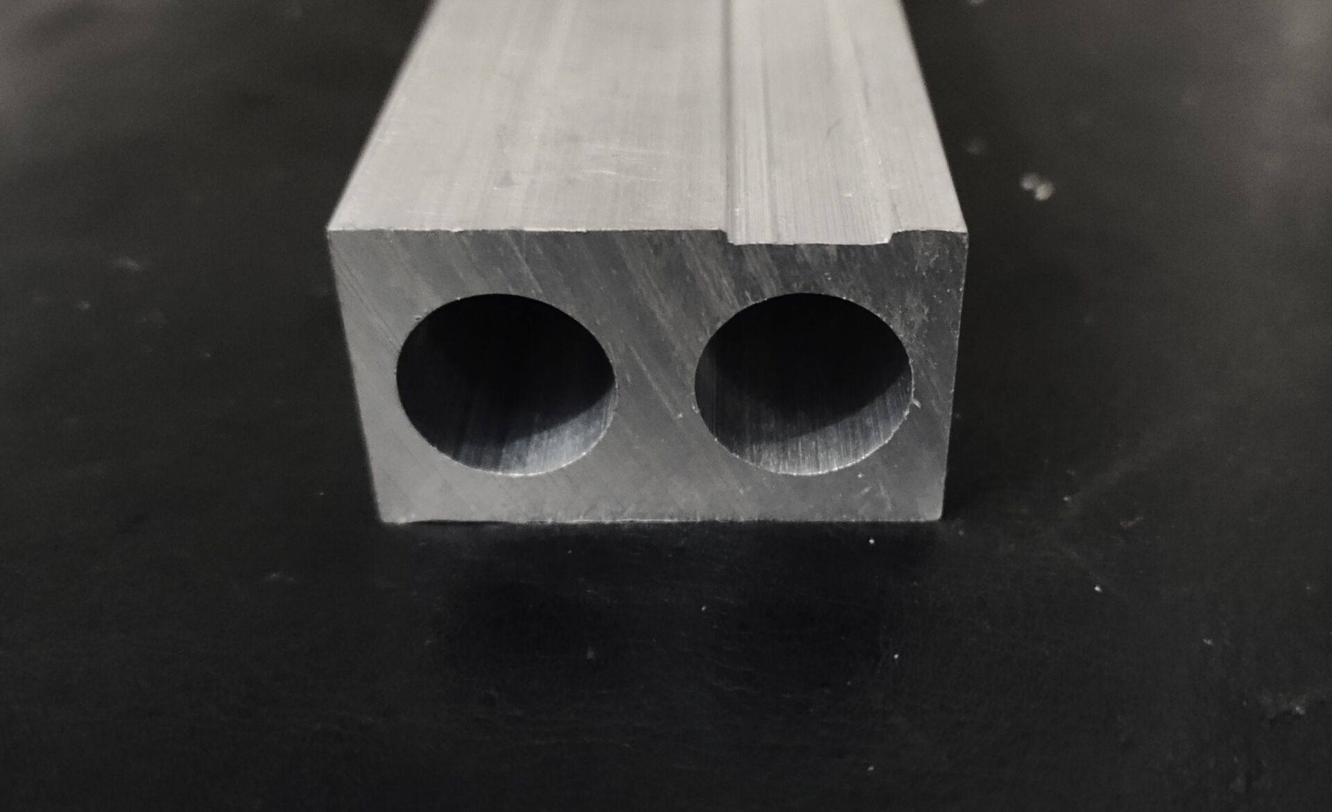 With spot A paragraph 40 width * 23 5 high * 14 5 inner hole double hole aluminium extrusion type material square pipe shunt tube