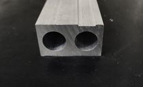 In stock Type A 40 wide*23 5 high*14 5 inner hole double hole aluminum profile square tube shunt tube