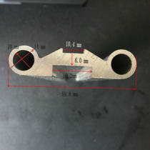 Double-hole aluminum tube Double-hole aluminum profile Double-hole aluminum rod Profile Aluminum pipe Aluminum bar