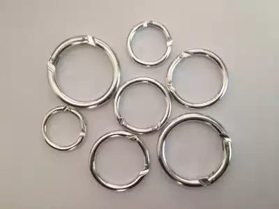 DIY jewelry Clothing bags Hardware accessories Accessories Metal ring Large spring ring bag with ring buckle Ring buckle