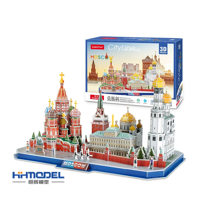 Mô hình Henghui Lecube MC266 3D mô hình giấy xếp hình ba chiều chủ đề thành phố-Moscow - Mô hình giấy