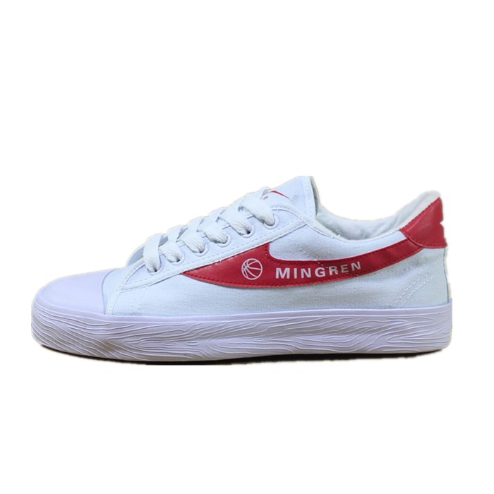 Twin Star Basketball Shoes Old Style Canvas Shoes Men's Shoes Women Shoes White Bunch Red Bottoms Basketball Training Shoes Double Star Sneakers