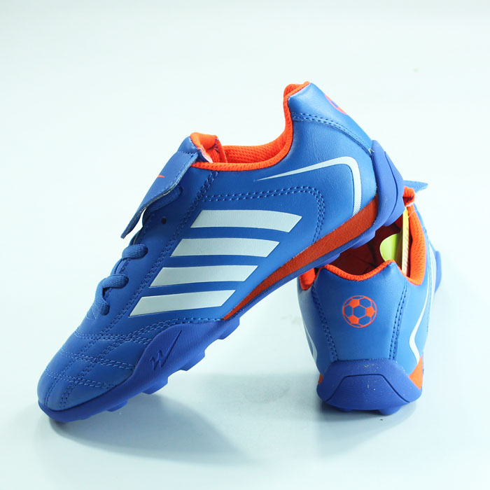 Double Star Children's football Shoes Boys Soccer Training Shoes Non-slip Anti-Shock Toddler Leather Soccer Shoes