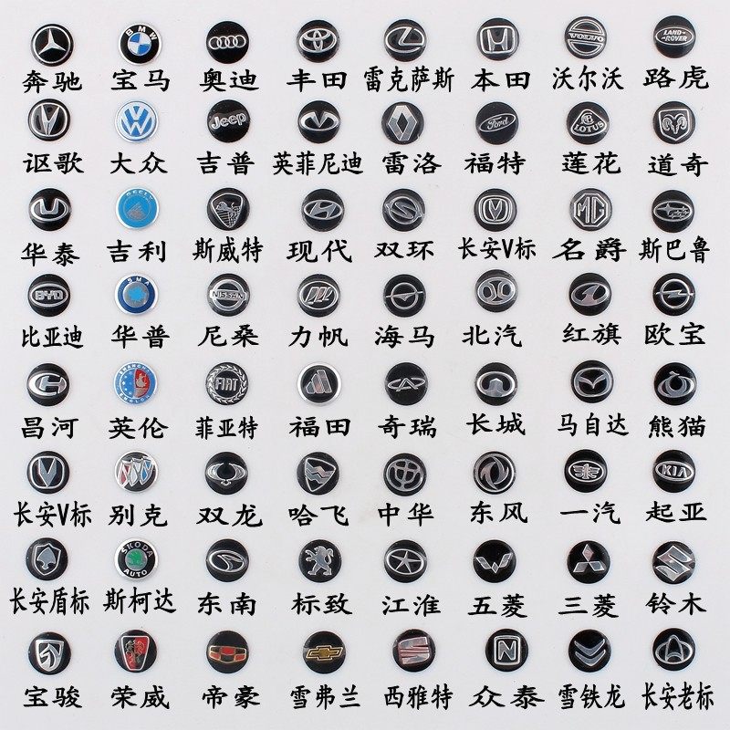 14mm metal Great Wall logo Fox car folding remote control key trademark logo car label sticker remote control car label