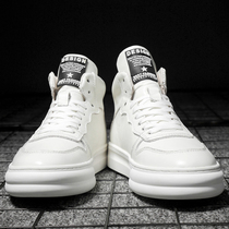 Winter cotton shoes mens velvet warm high-top sneakers mens leather 37 sports casual shoes mens aj high-top small white shoes 46