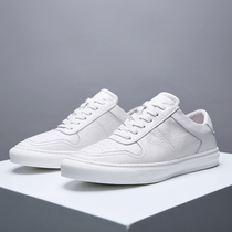 Mens shoes 2022 new large size mens small white shoes summer breathable leather casual sneakers mens head layer cowhide all-match