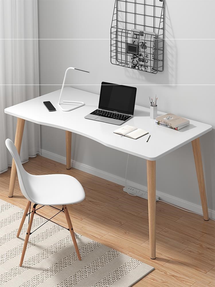 Small bedroom writing easy to learn desk with rental desk Nordic writing arc desk office