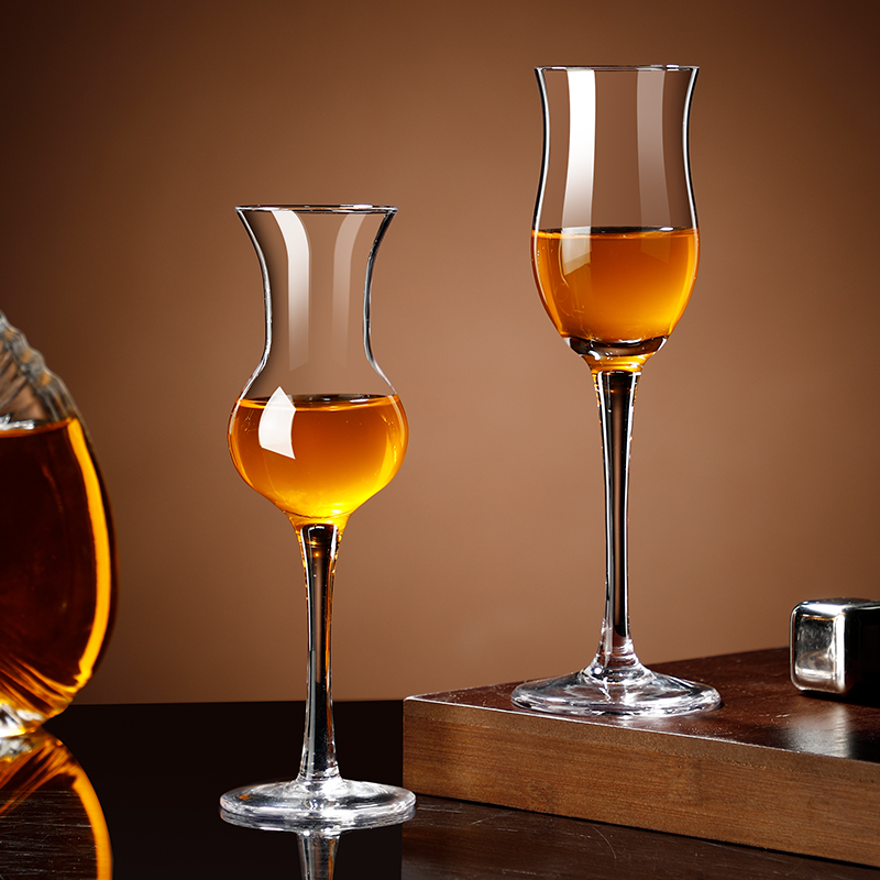Handmade crystal glass whiskey smelling cup iso standard tasting cup spirits cup tulip cognac cup