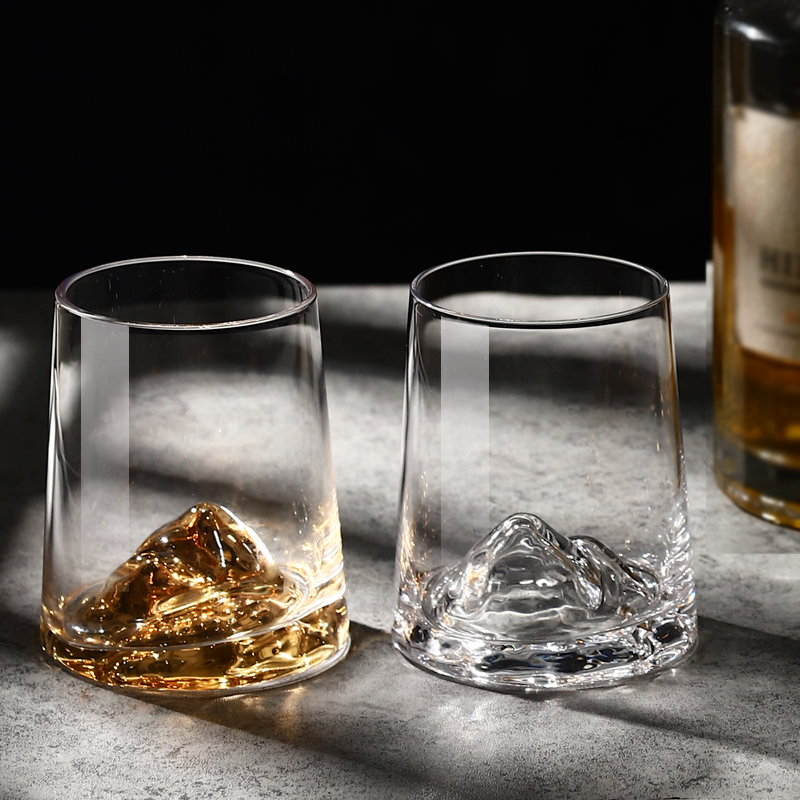 Eurostyle Whisky Cup Creative View Mountain Cup Of Wine Glass Home Sketch Foreign Wine Glasses Crystal Glass Mug Beer Cups