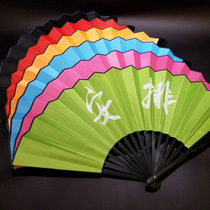 Bar trampoline fluorescent fan atmosphere glowing fan night atmosphere props Net red shaking sound nightclub Silk cloth fan