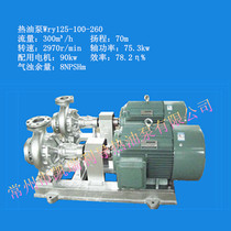 Changzhou hot oil pump WRY125-100-260 90kw circulating heat transfer oil pump high temperature pump Wujin hot oil pump