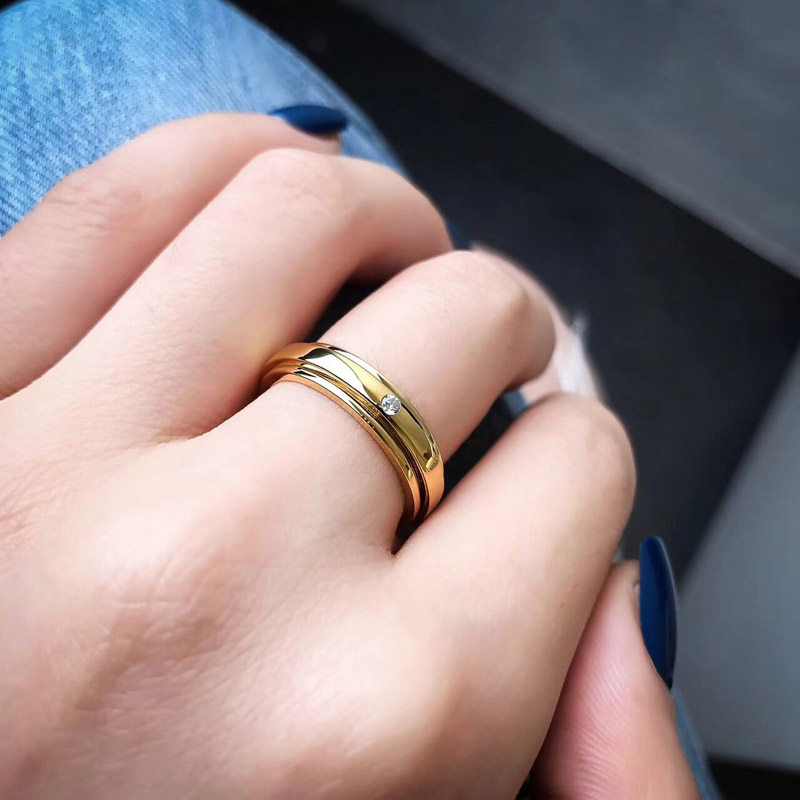 Bague Femme en Alliage argent plaque plaque or - Ref 3087195 Image 23