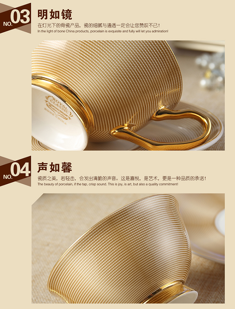 Bộ tách cà phê xương Trung Quốc sáng tạo cao cấp Anh tách trà đỏ Châu Âu cốc cà phê bằng gốm - Cà phê phin ca phe