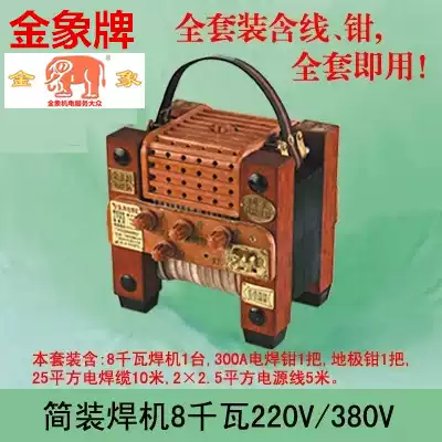 Golden elephant brand simple portable electric welding machine national standard BX6- 80 120 150 230 330A electric welding machine household