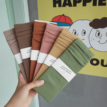 Uncle strange (yi must be in the color is huge and beautiful) Korean version of solid color pure cotton pile socks girl midline socks