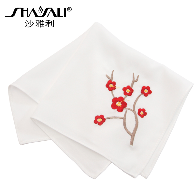 đạo cụ trang phục khiêu vũ biểu diễn sườn xám Bà Hán phụ kiện quần áo lụa khăn tay thêu khăn tay sinh viên món quà nước ngoài tranh thêu hoa sen