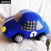 Pure handmade diy wool crochet Childrens car baby birthday gift weaving simulation toy finished product illustration