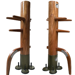 Guangzhou Xiangpai Wing Chun Large Suction Cup Vertical Wooden Dummy for Adults and Children, Redwood Solid Wood, Foshan Mobile Wooden Dummy