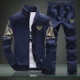 Set đồ thể thao mùa thu đông cho nam áo len cotton dài tay Áo thun chạy bộ yêu quần áo cardigan