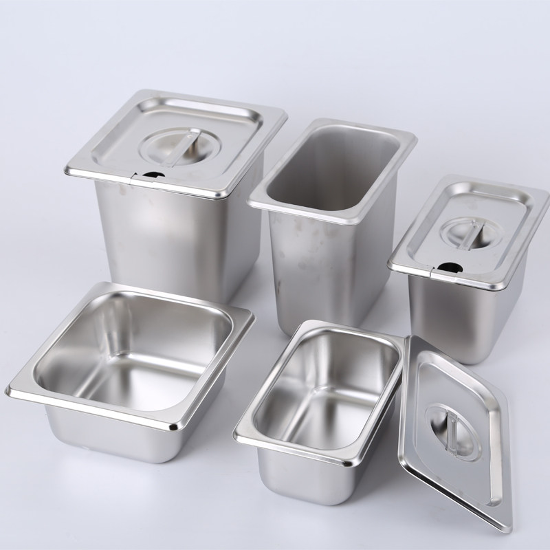 Fraction disc stainless steel square basin Number of pots commercial
