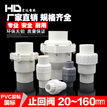 PVC water pipe fittings check valve 20 25 32 40 50 63 75 check valve check valve valve valve plastic pipe fittings