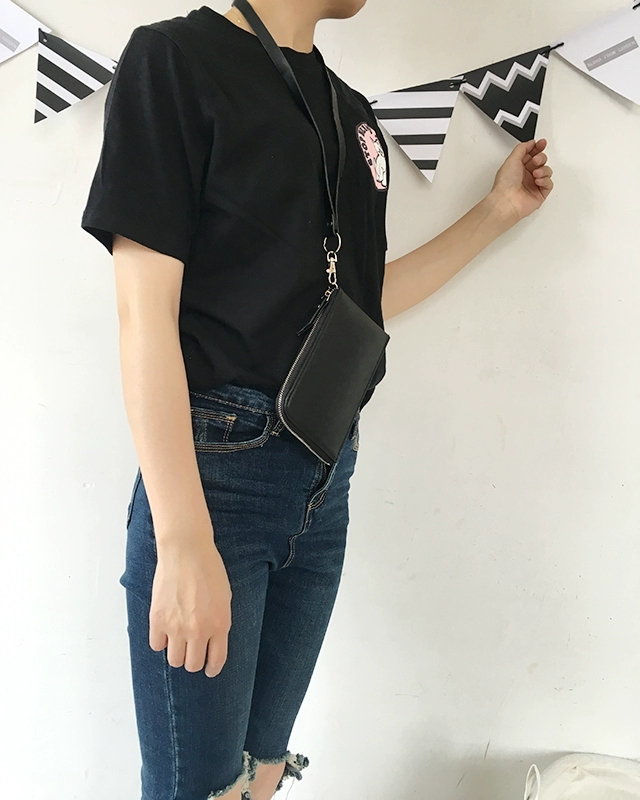 Túi xách nữ 2018 mới dây nhỏ treo cổ điện thoại di động ví điện thoại Hàn Quốc chìa khóa túi xách tay cầm túi mini ví nam nhỏ gọn
