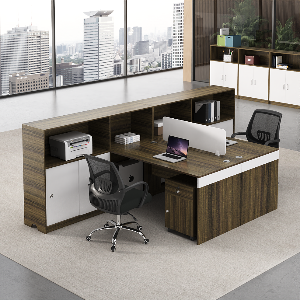 Single and double staff desk 2 staff face-to-face staff desk combination financial manager atmospheric desk