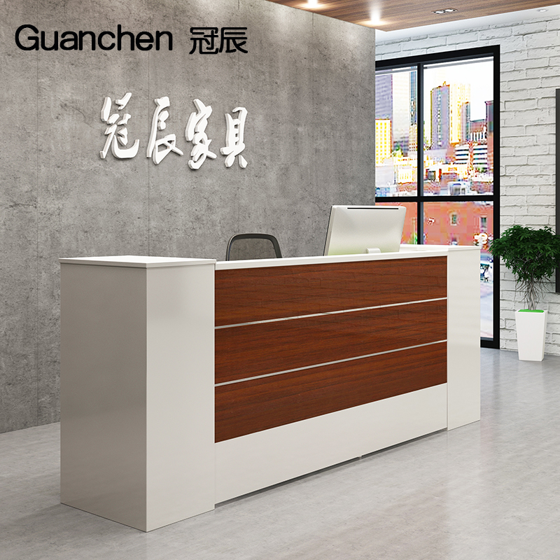 Company Front Desk Reception Desk Simple Modern Consulting Welcome Cashier Office Counter Bar Counter Plate Front Desk Table