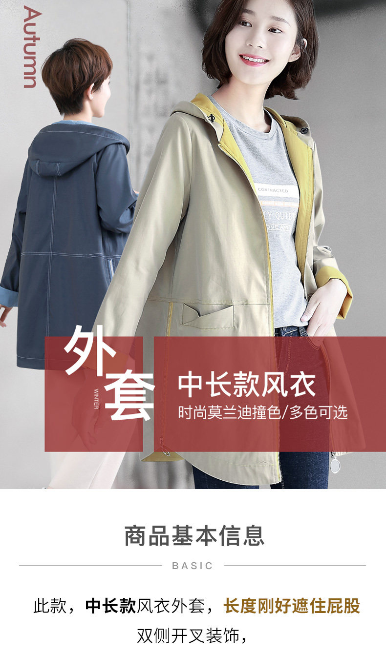 Trench pour femme DKCHENPIN en Polyester - Ref 3227444 Image 11