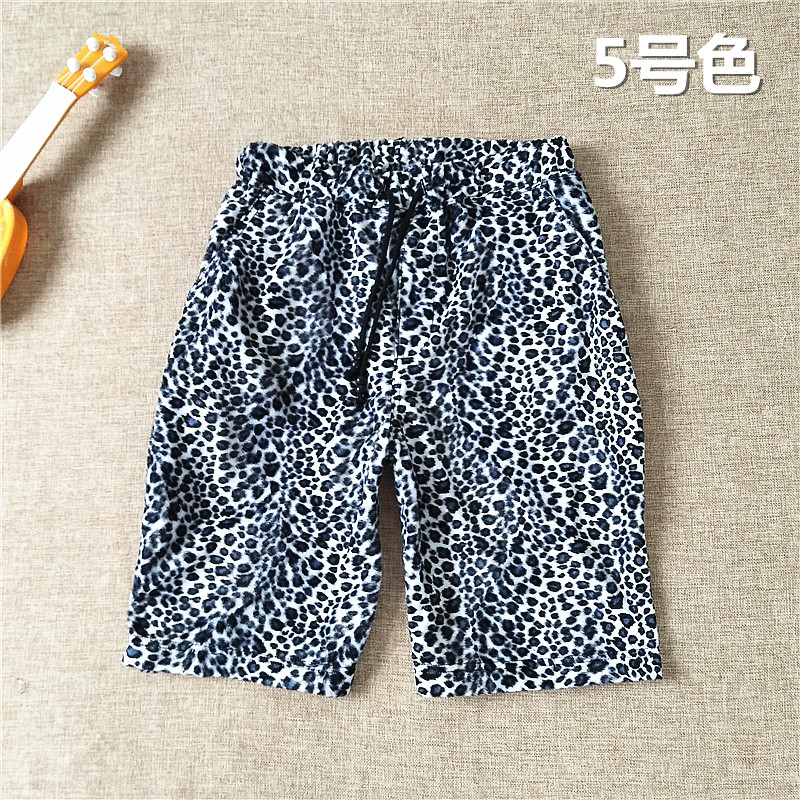 WH4-4 mùa xuân và mùa thu lỏng dây rút ren da lộn da báo nam quần short năm quần quần thủy triều trung tính giản dị áo nam hàng hiệu